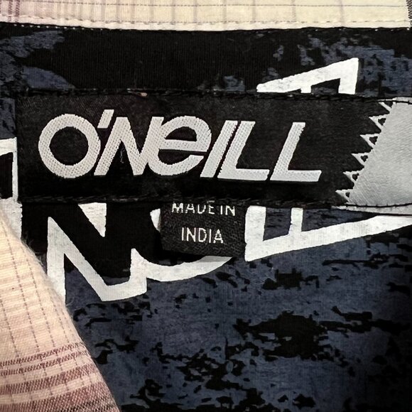 O'Neill Short Sleeve Purple Plaid Shirt Mens Size‎ M - Picture 5 of 15